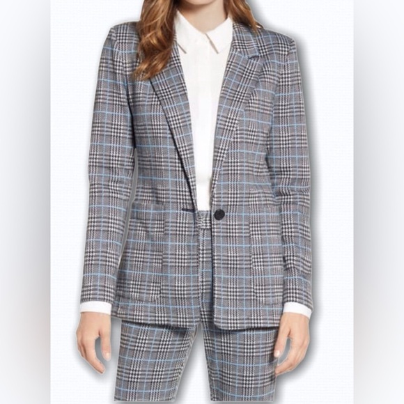 vince camuto houndstooth blazer and pant suit set size 10 - Picture 1 of 9